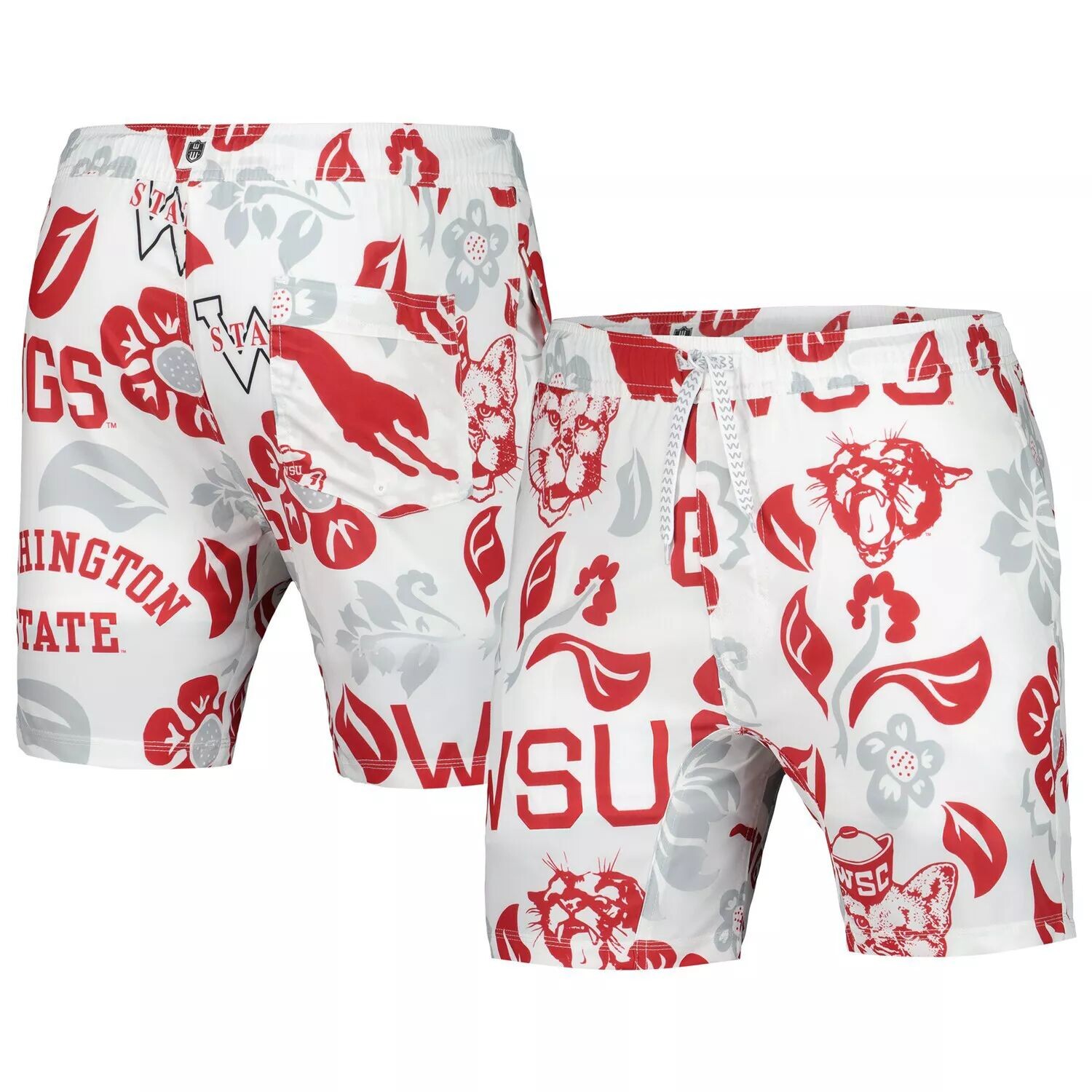 

Мужские плавки Wes & Willy White Washington State Cougars Vault Tech