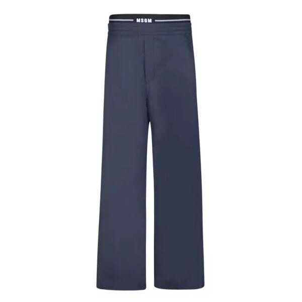 Брюки straight-leg Msgm, синий брюки uniqlo stretch straight leg синий