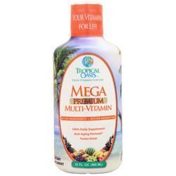 Tropical Oasis Мега премиальный мультивитамин жидкий 32 жидких унции