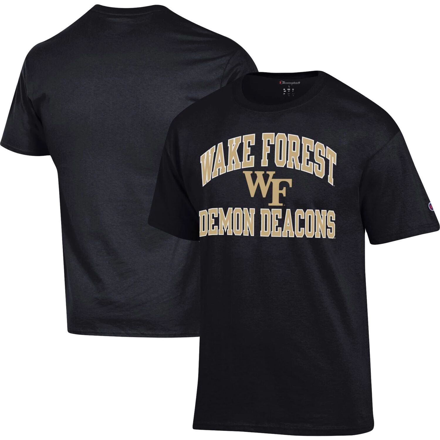 

Мужская черная футболка Wake Forest Demon Deacons High Motor Champion, Черный