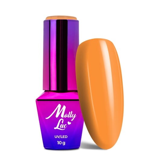 

Гибридный лак для ногтей, Bubble Tea Naranja 10 г № 133 MollyLac