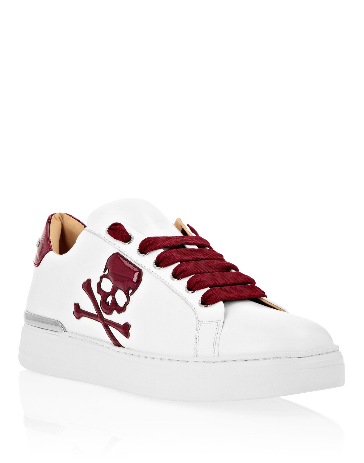 

Кроссовки Lo-Top Skull&Bones Philipp Plein, цвет White / Red