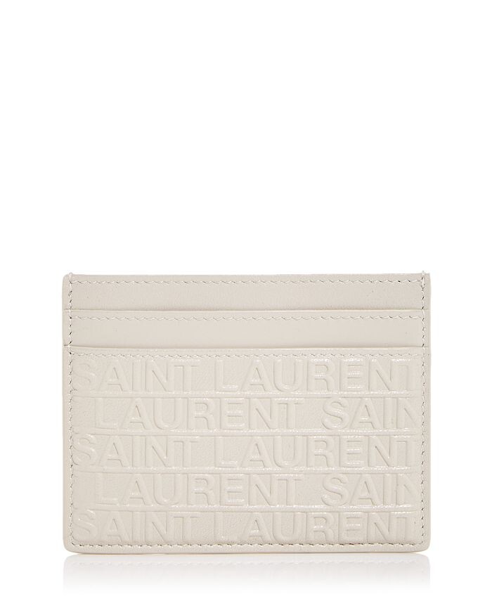

Тисненый кожаный футляр для карт Saint Laurent