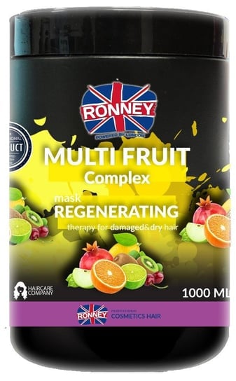 

Фруктово-восстанавливающая комплексная маска для волос, 1000 мл Ronney, Multi Fruit