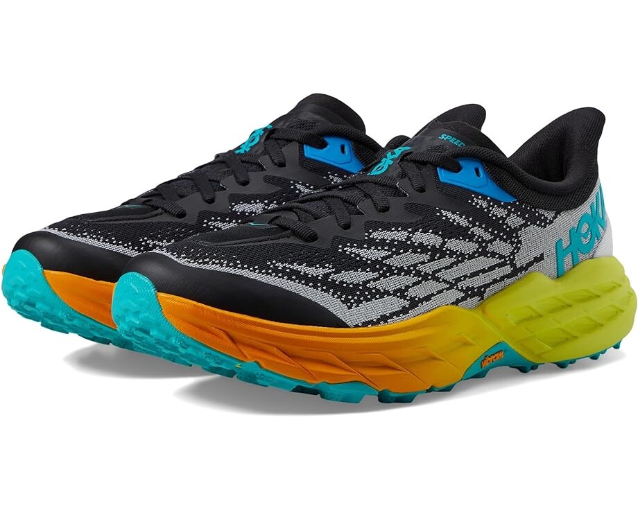 

Кроссовки Hoka Speedgoat 5, цвет Black/Evening Primrose