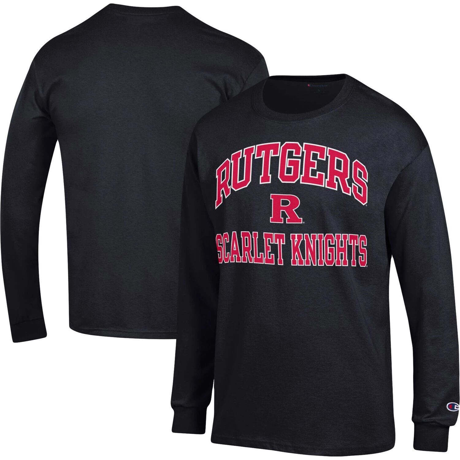 

Мужская черная футболка с длинным рукавом Rutgers Scarlet Knights High Motor Champion