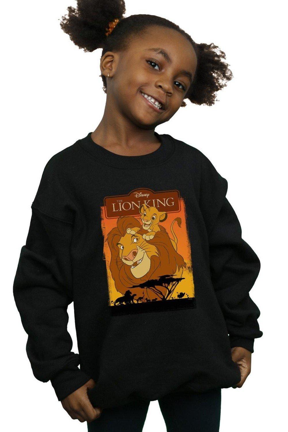 Толстовка «Король Лев Симба и Муфаса» Disney, черный пазлы деревянные король лев отец и сын муфаса и симба детская логика