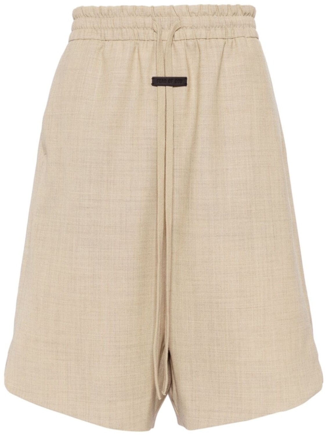 

Fear Of God logo-tag wool shorts, нейтральный цвет