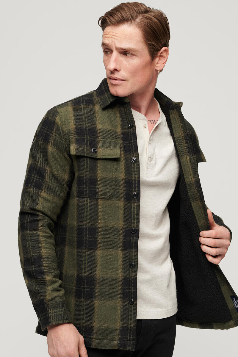 

Шерстяная рубашка Miller Superdry, зеленый