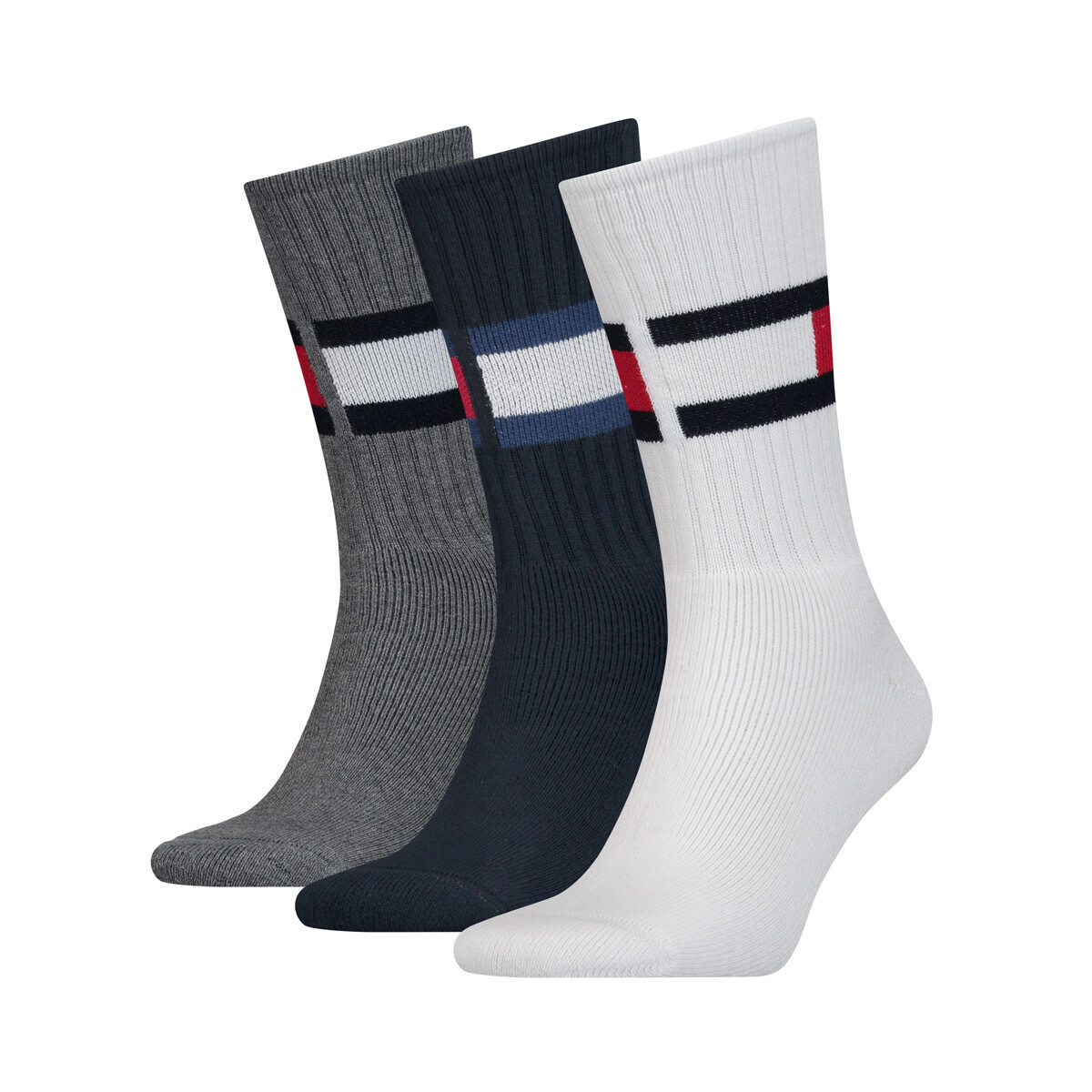 

Носки Tommy Hilfiger 3 шт, цвет Weiß/Marine/Grau