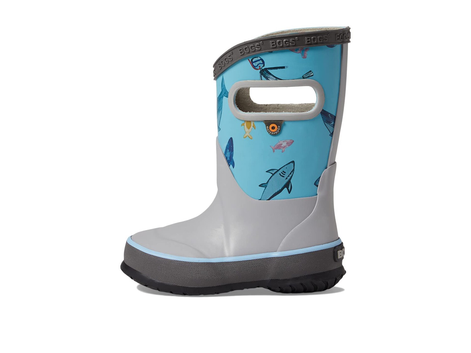 

Ботинки Bogs Kids Rain Boot Scuba Shark (Toddler/Little Kid/Big Kid)