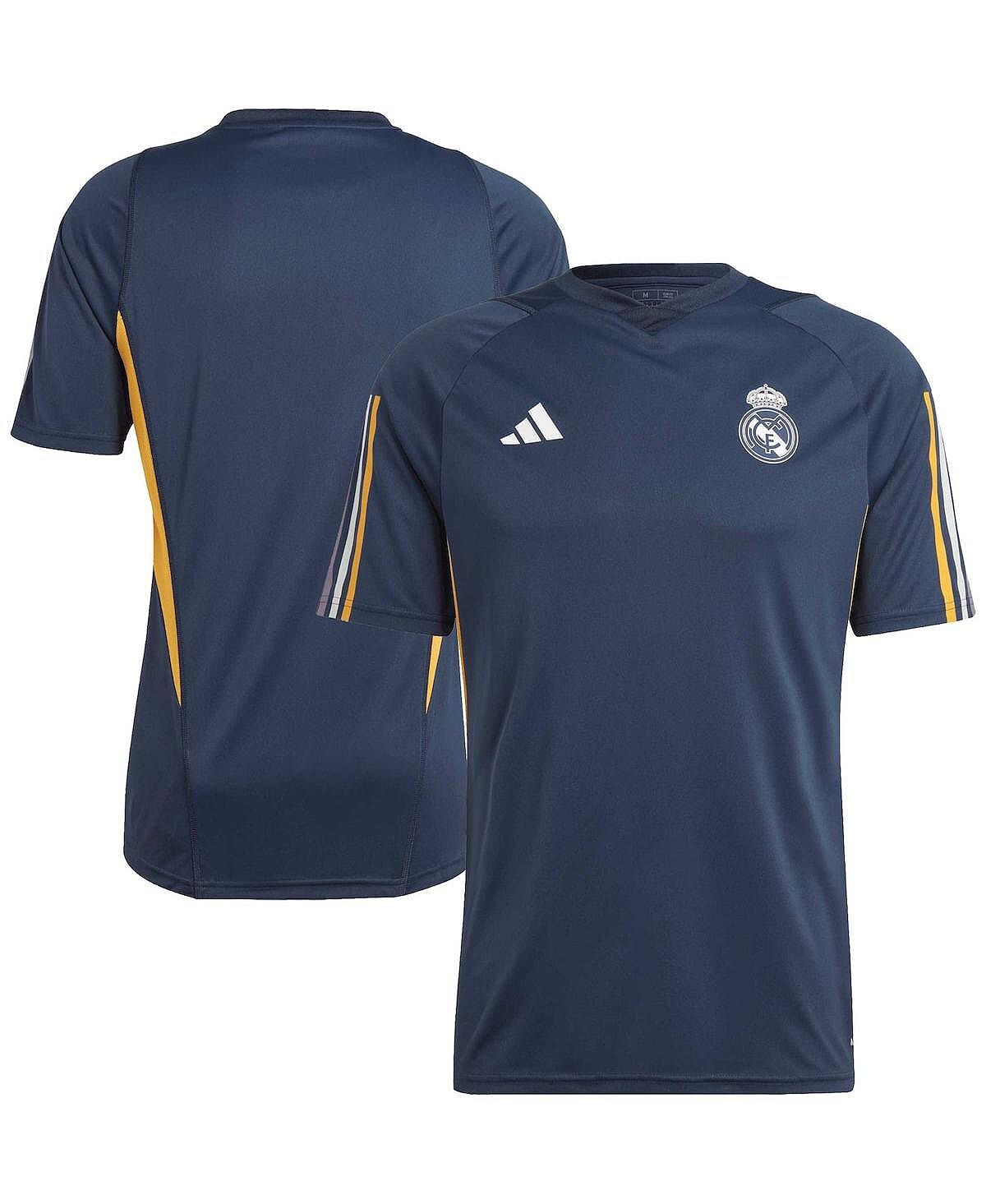 

Мужская темно-синяя тренировочная майка Real Madrid 2022/23 adidas
