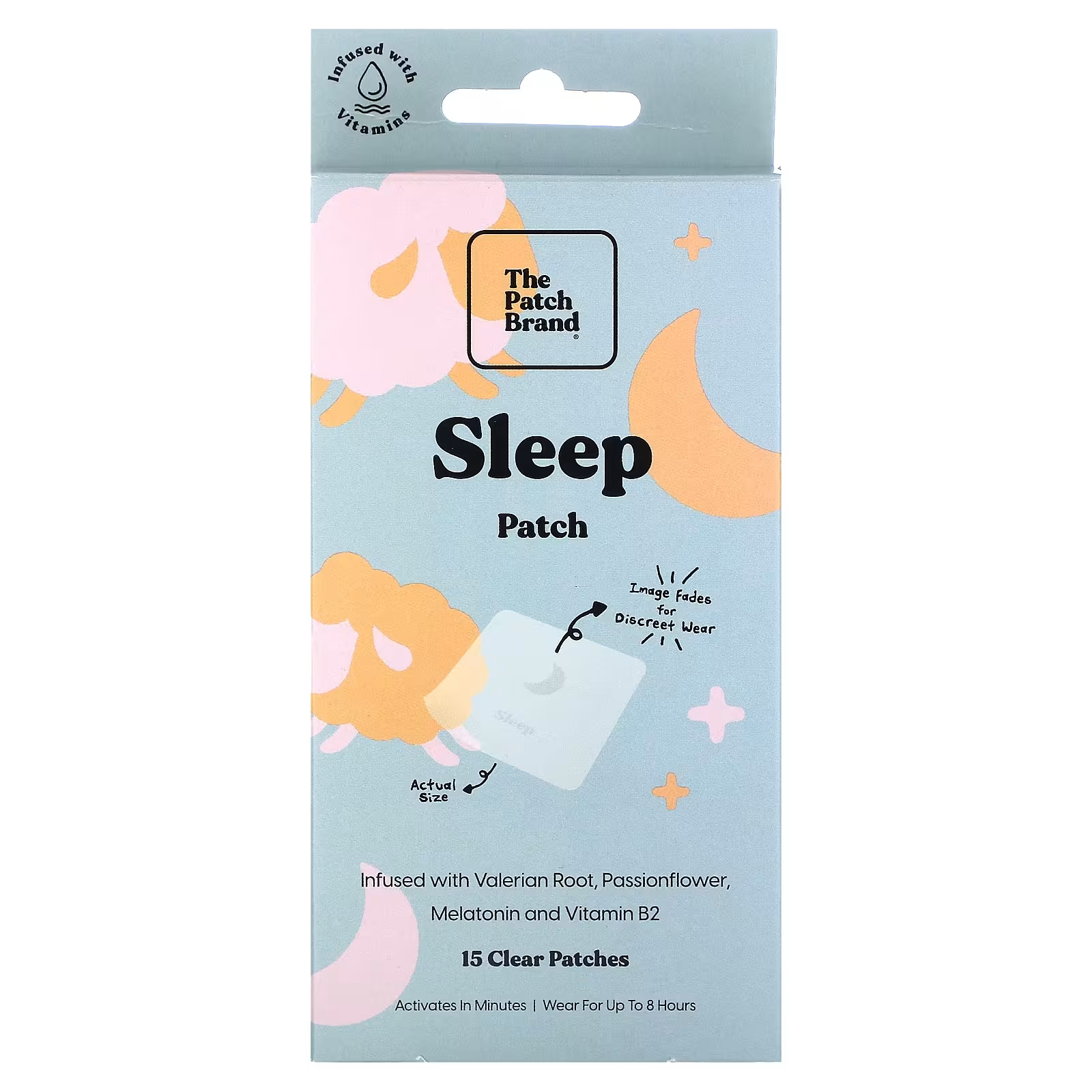 Патчи The Patch Brand Sleep, 15 прозрачных пластырей free shipping wormwood insomnia patch sleep aid patch sleep patch sleep patch acupoint patch 10pcs