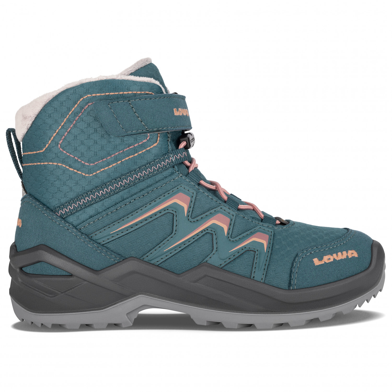 

Зимние ботинки Lowa Kid's Maddox Warm GTX, цвет Petrol/Rose