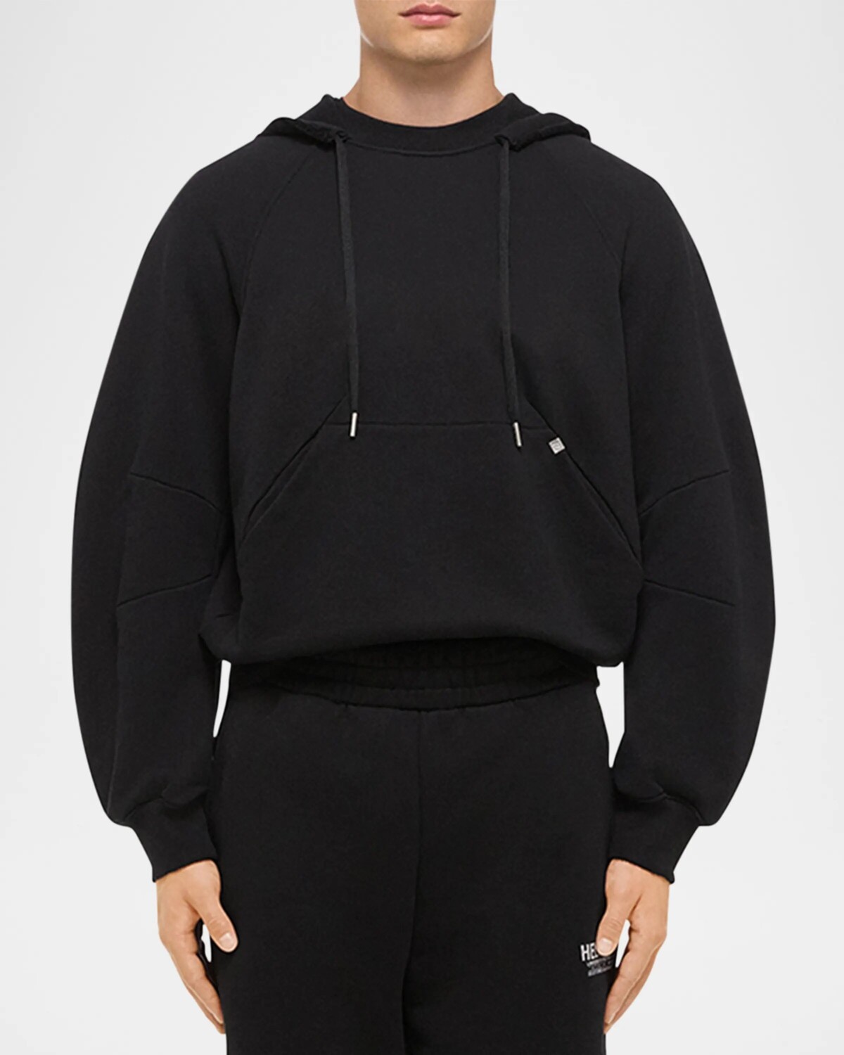 

Мужская худи с логотипом New York Helmut Lang, черный