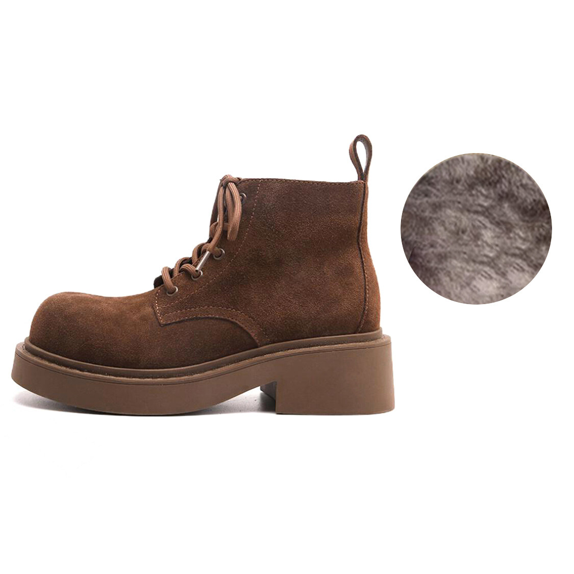 

Ботинки Martin Boot женские Basto, цвет Black Fleece-lined