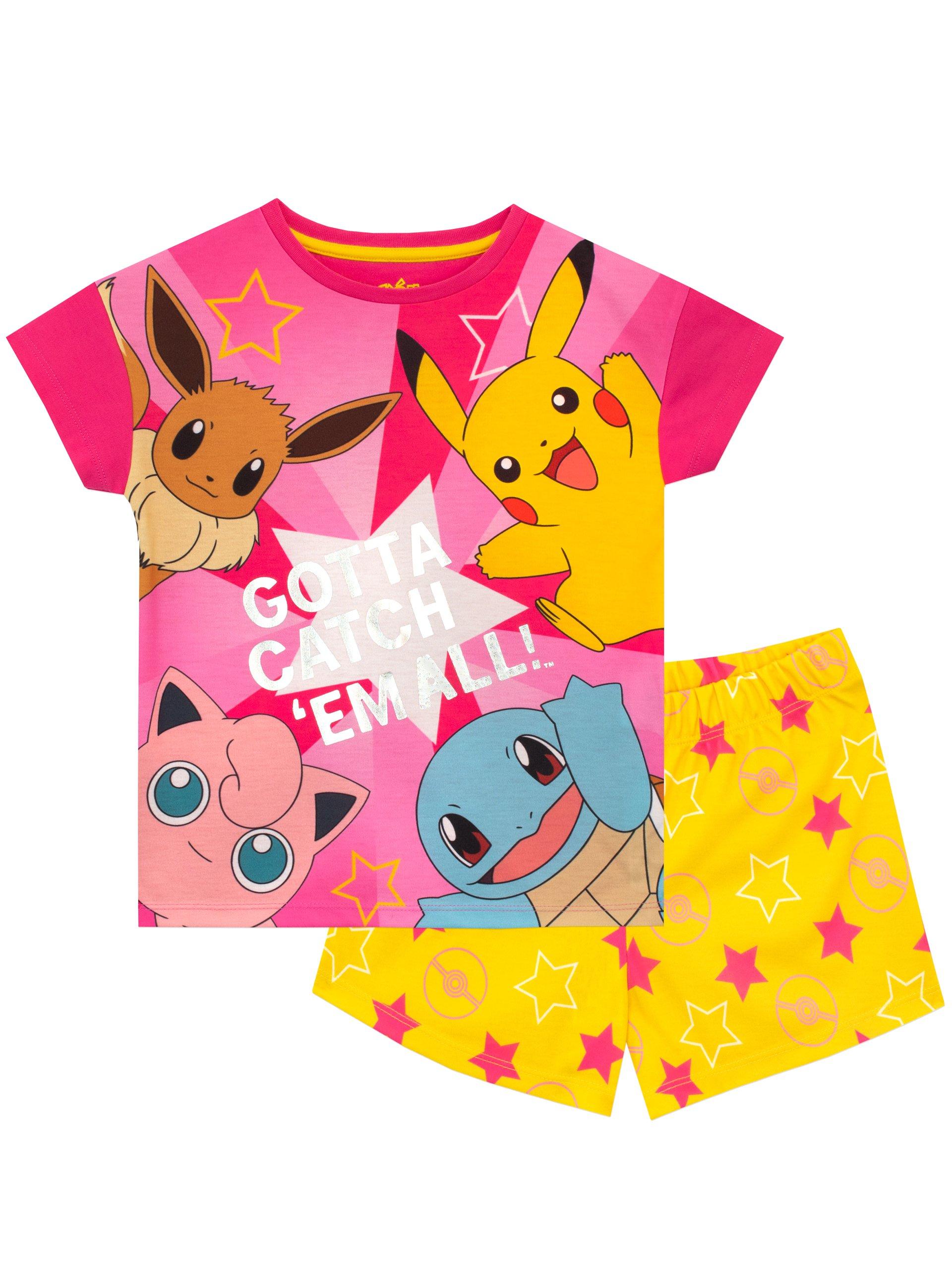 Короткая пижама Pokemon, розовый