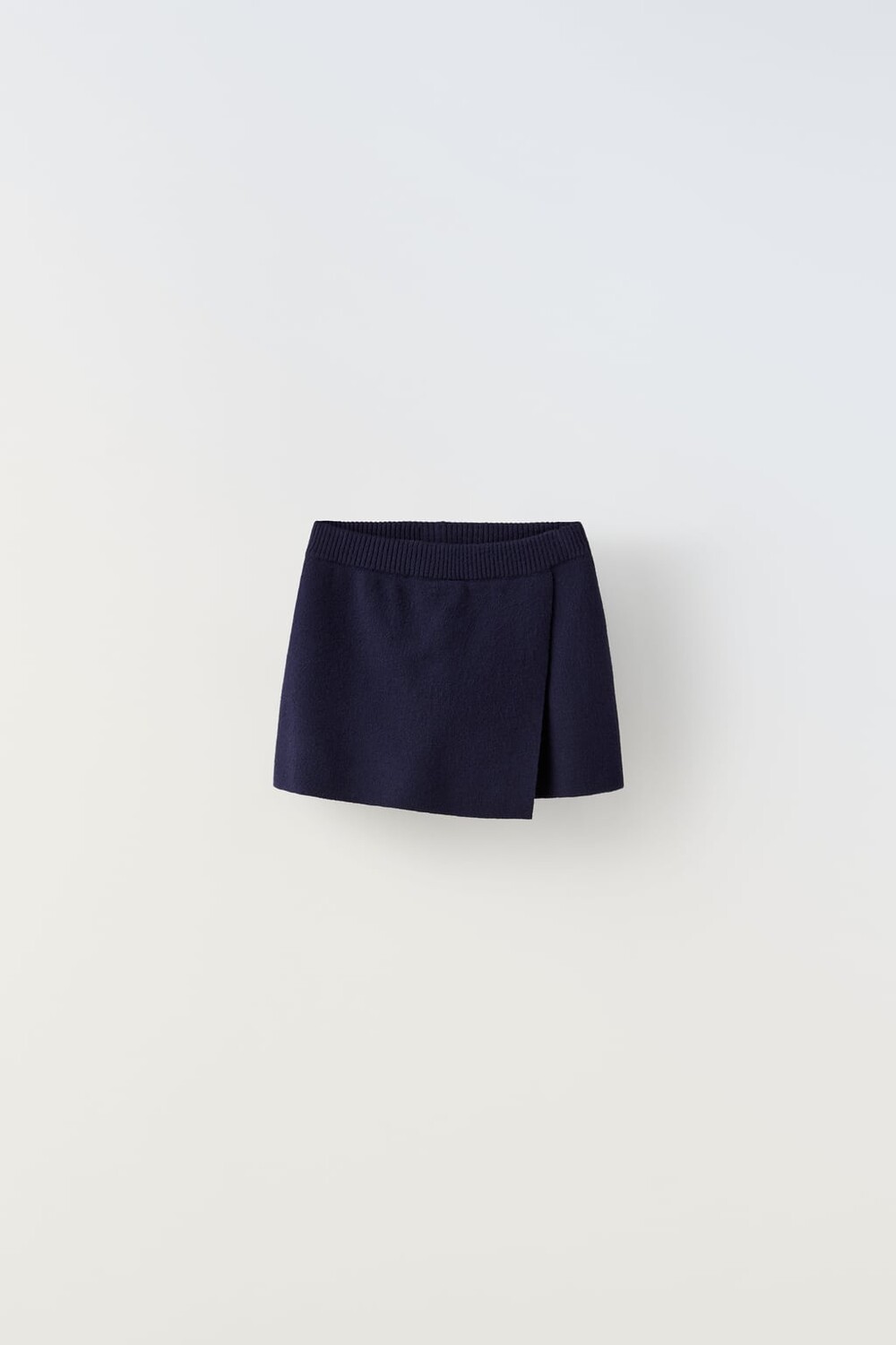 

Трикотажная юбка-бермуда ZARA, темно-синий