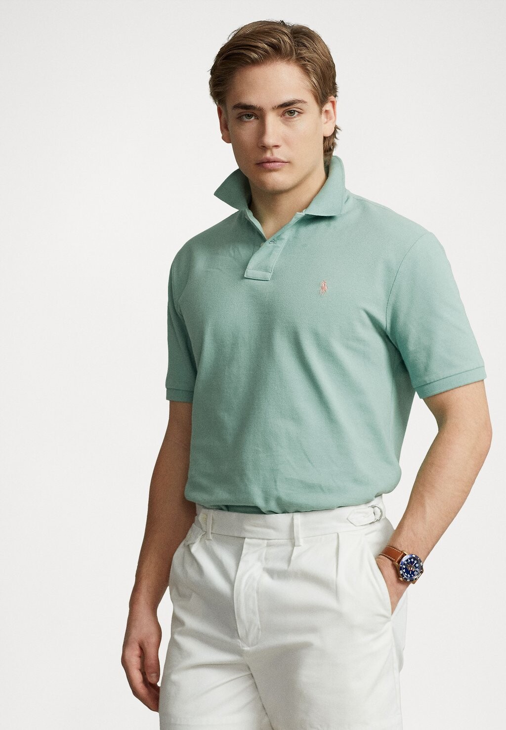 

Рубашка-поло КОРОТКИЙ РУКАВ Polo Ralph Lauren, эссекс зеленый