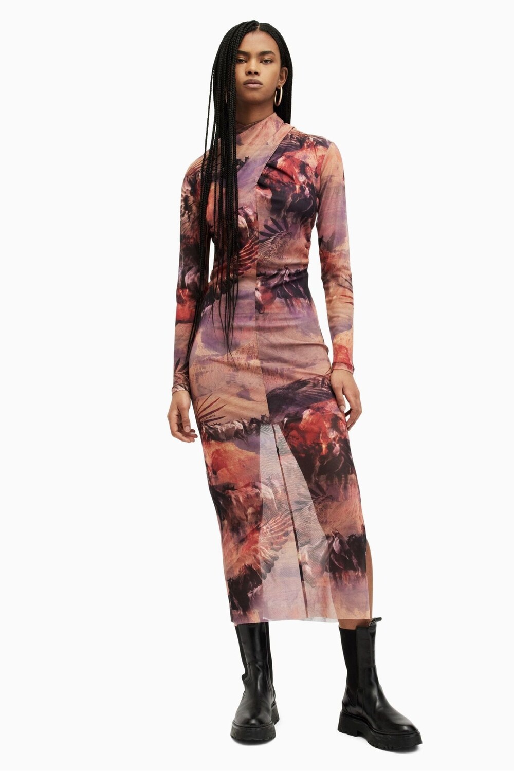 

Платье Allsaints tia colca All Saints, фиолетовый