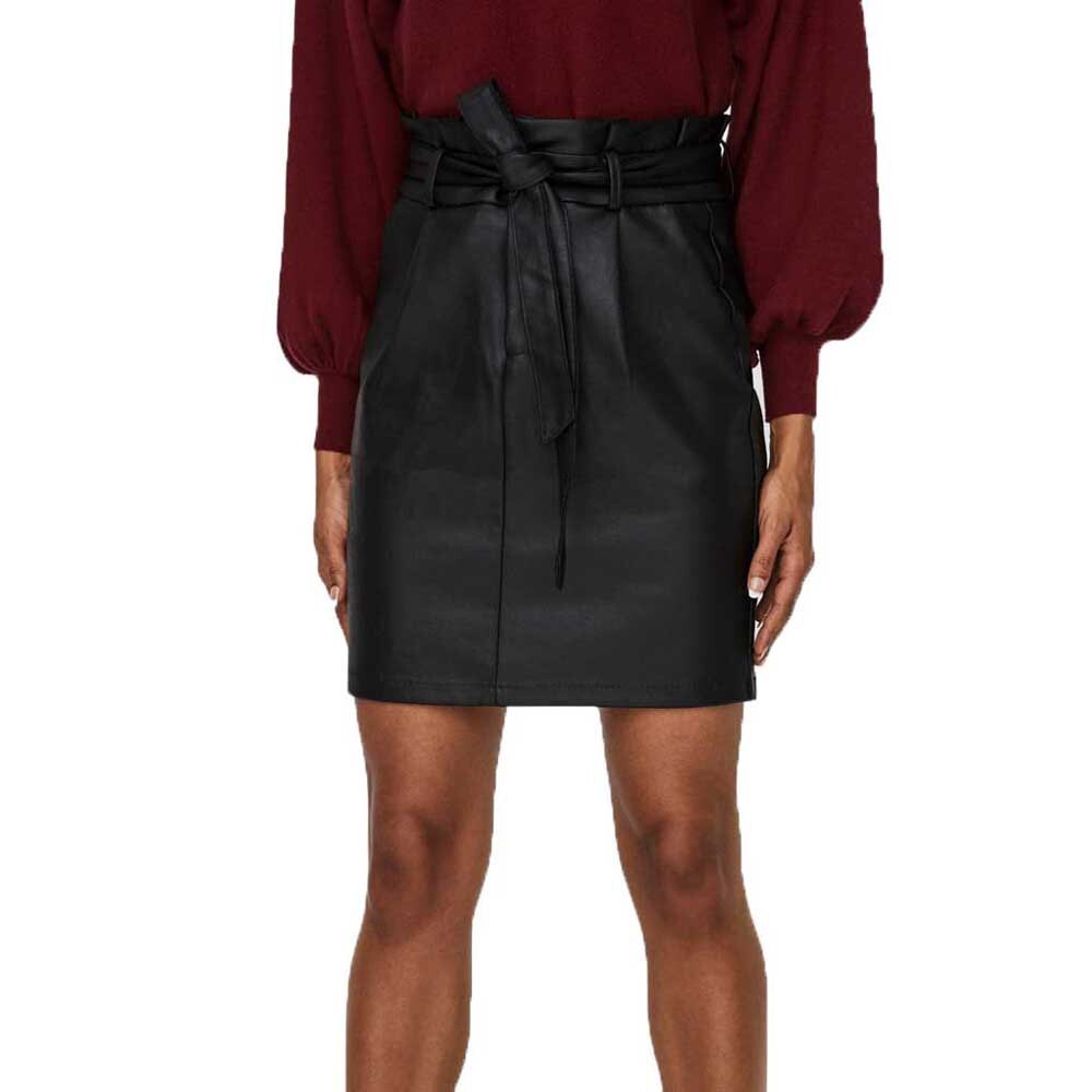 

Юбка Vero Moda Eva Hr Paperbag Coated, черный