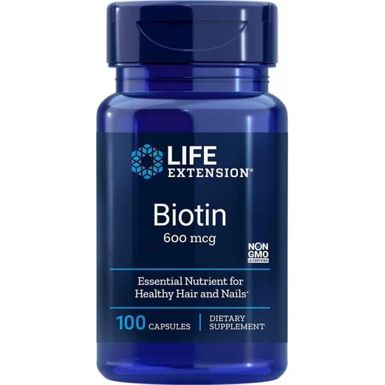 Life Extension, Биотин 600 мкг - 100 капсул фотографии