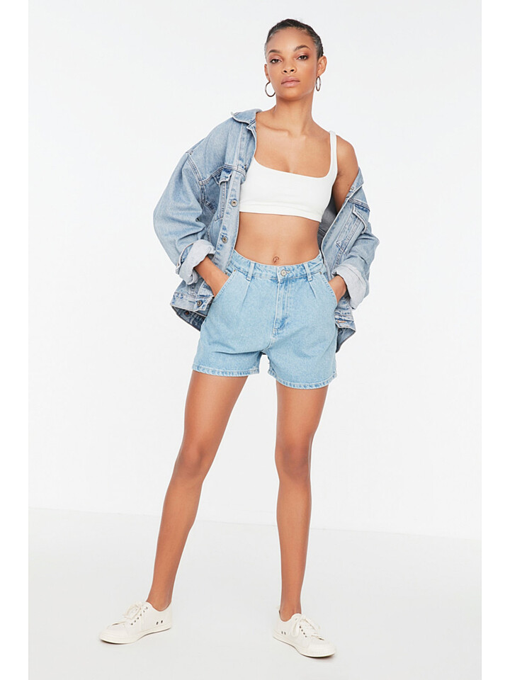 

Шорты trendyol Jeans, светло синий