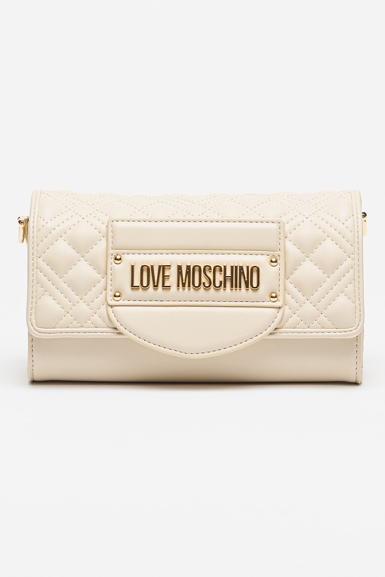 

Стеганая сумка из экокожи Love Moschino, бежевый