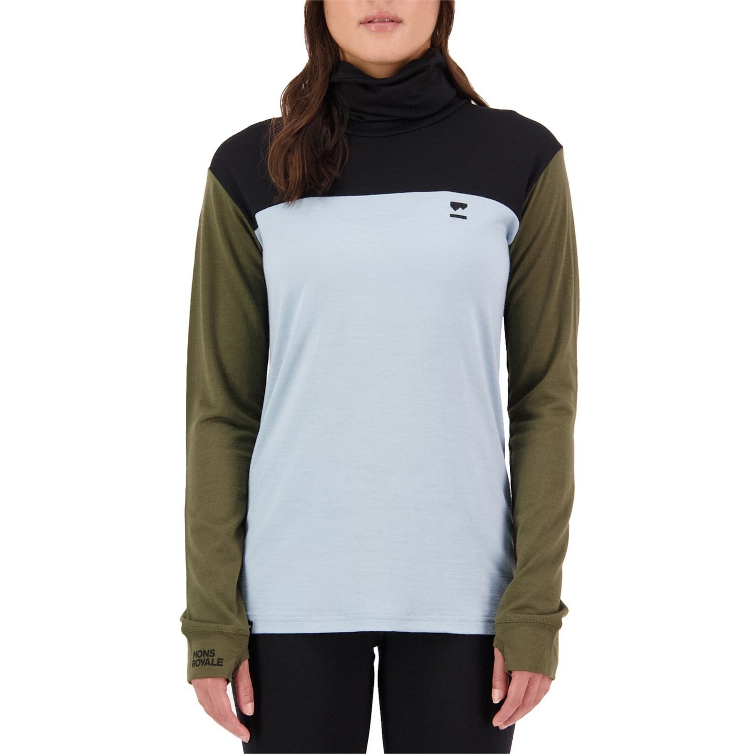 

Топ MONS ROYALE Yotei BF High Neck, цвет Riverbed