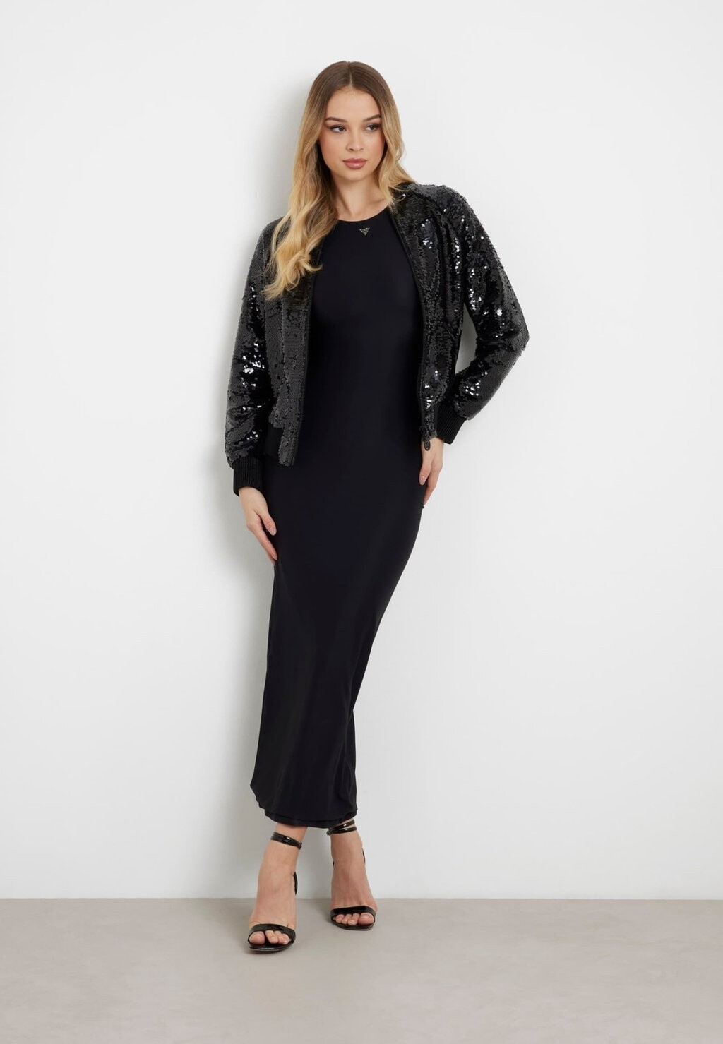 

Куртка-бомбер PAILLETTEN Guess, черный