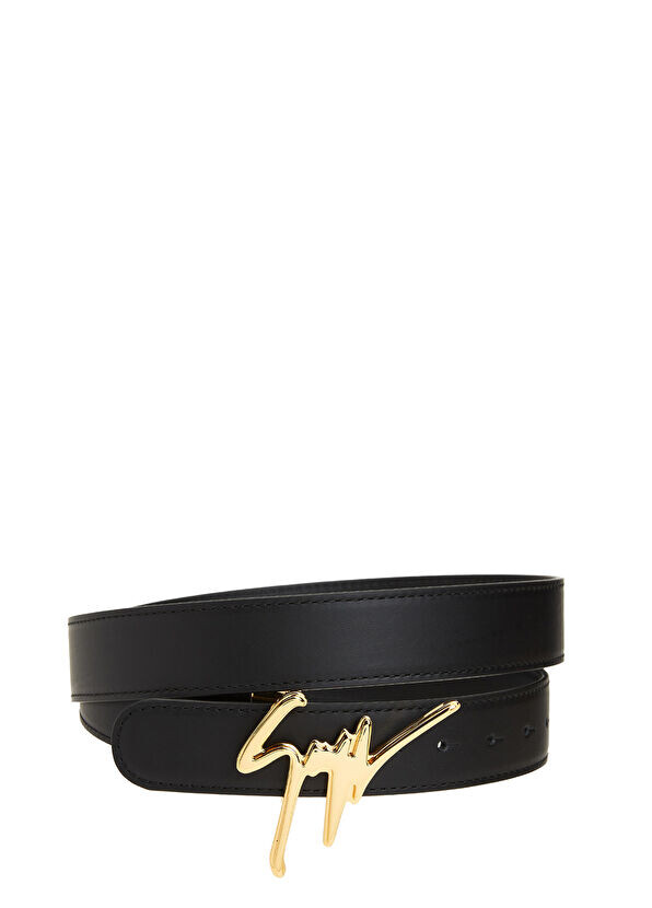 

Мужской кожаный ремень Giuseppe Zanotti, черный