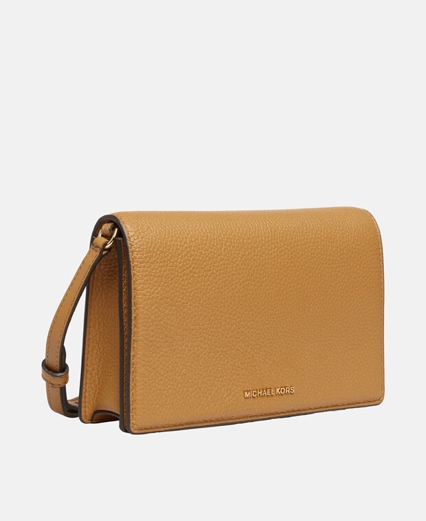

Кожаная сумка-мессенджер Michael Michael Kors, кэмел