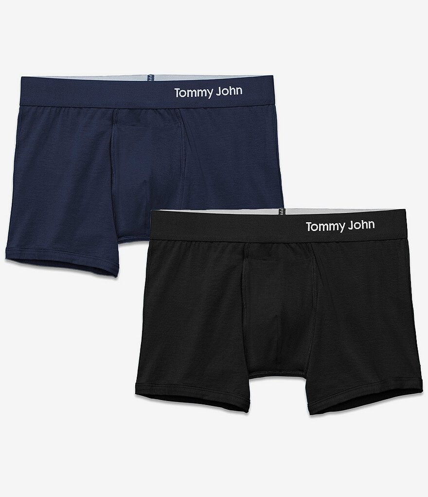 

Томми Джон Кул Коттон 4 Трусы с внутренним швом, 2 шт. Tommy John, синий