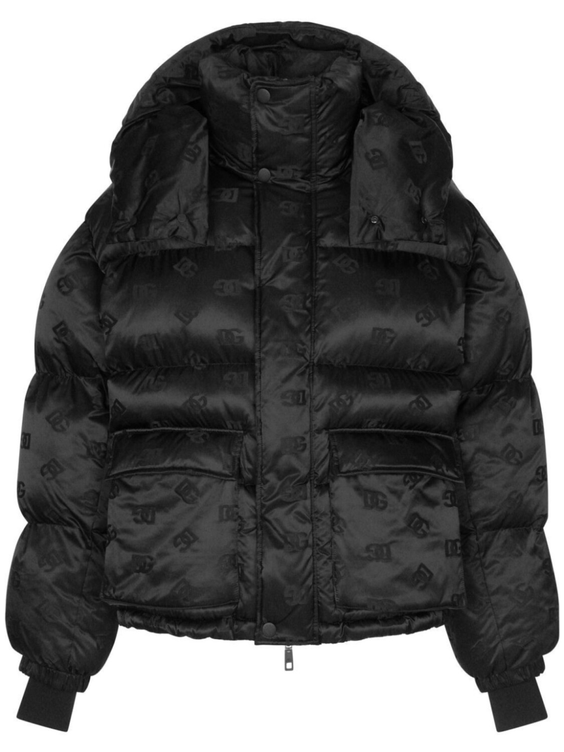 

Dolce & Gabbana пуховик с логотипом, черный