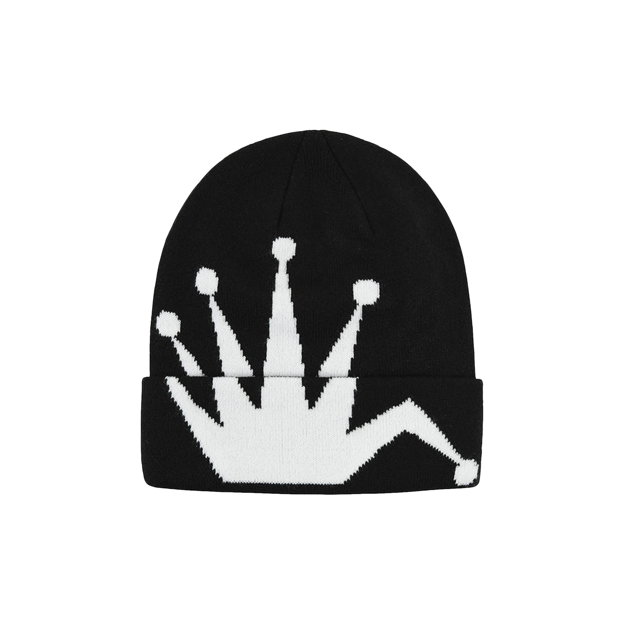 

Шапка-бини Stussy Crown с жаккардовыми манжетами, цвет Черный