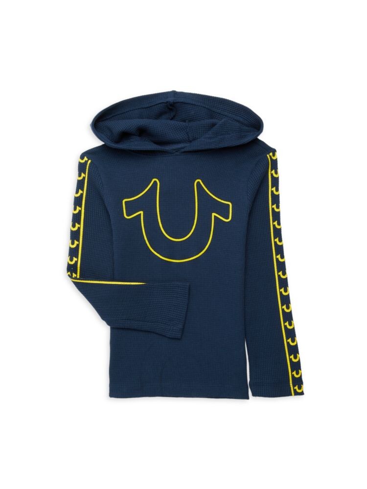 

Толстовка с логотипом для маленького мальчика True Religion, темно-синий