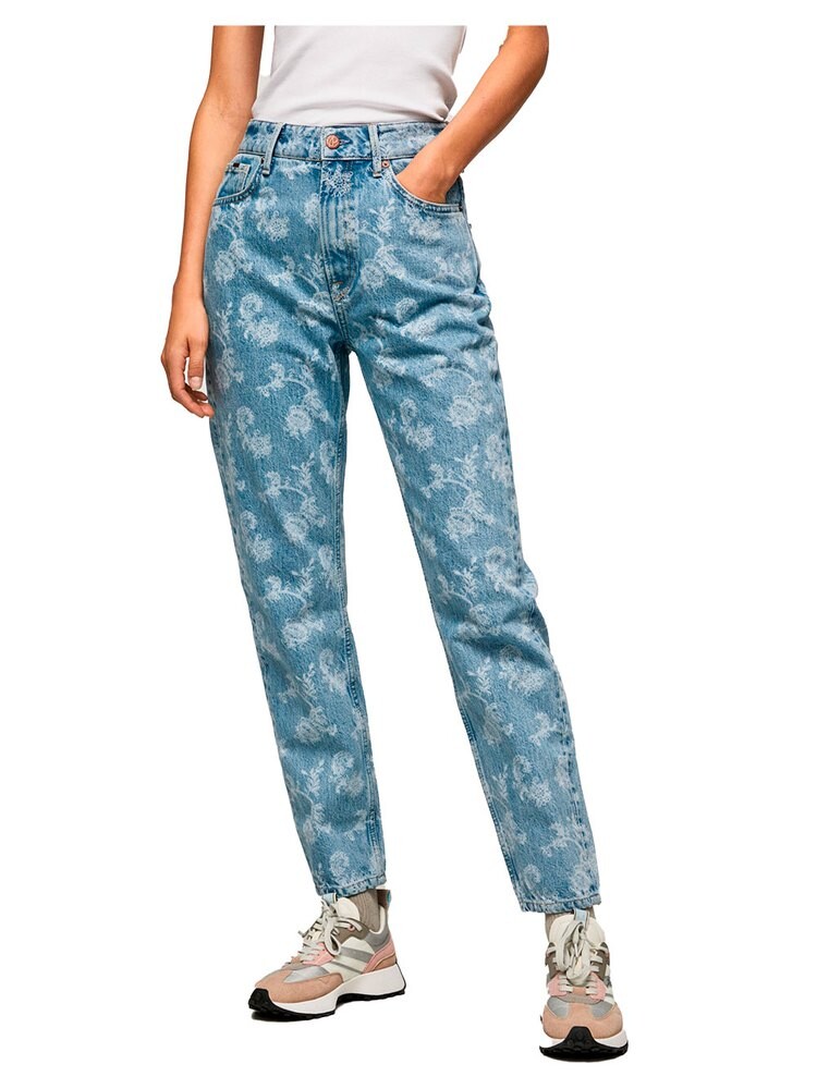 

Джинсы Pepe Violet Floral High Waist, синий