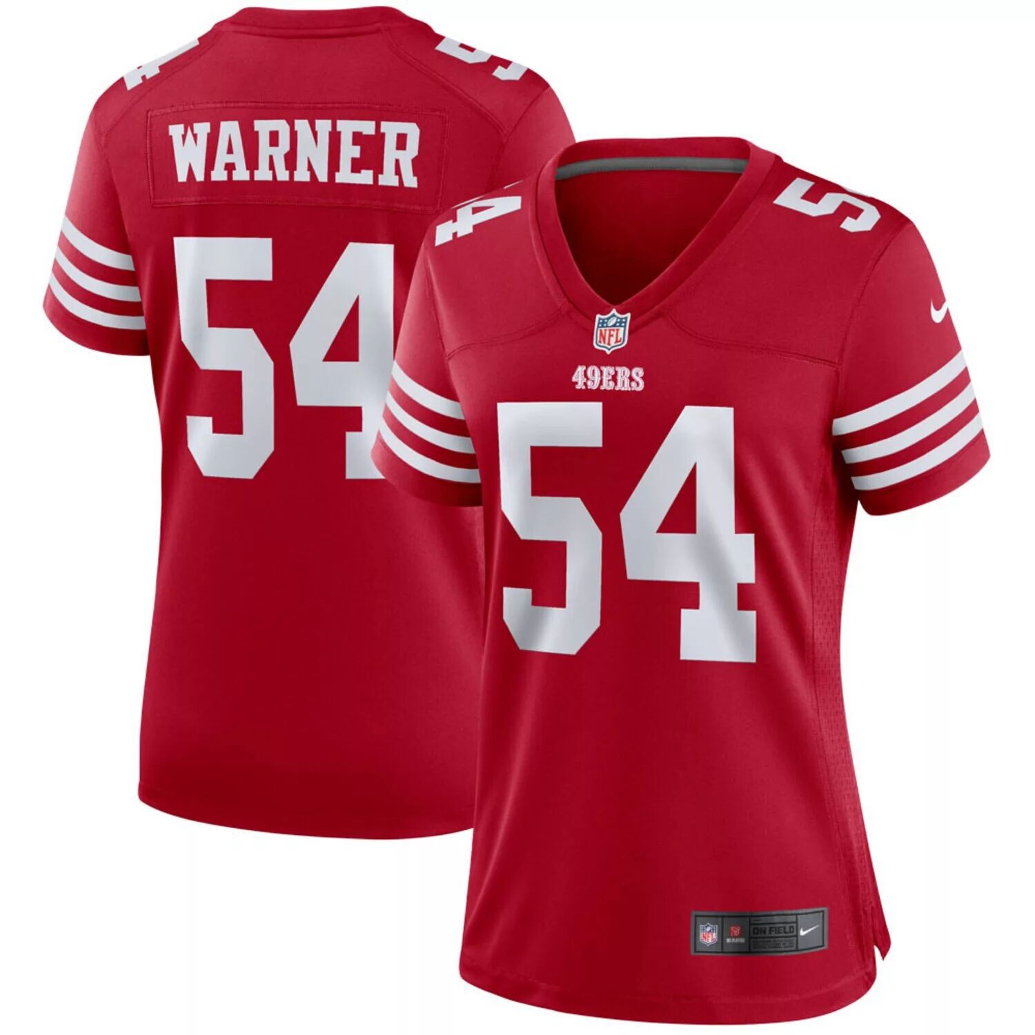 

Женское джерси Nike Fred Warner Scarlet San Francisco 49ers Player Game Nike
