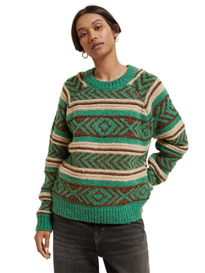 

Свитер Scotch & Soda, цвет Grün/Beige