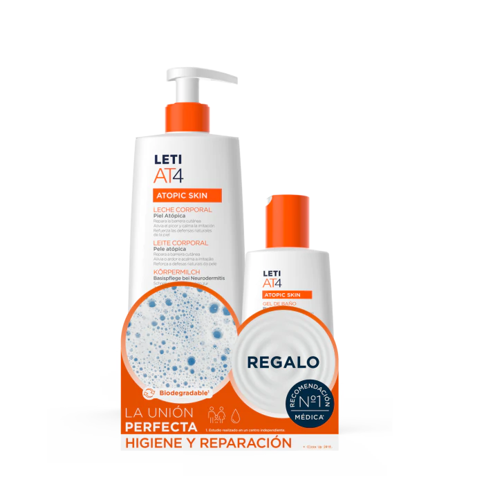 

Набор косметики AT4 Leche Corporal + Gel regalo Leti, 550