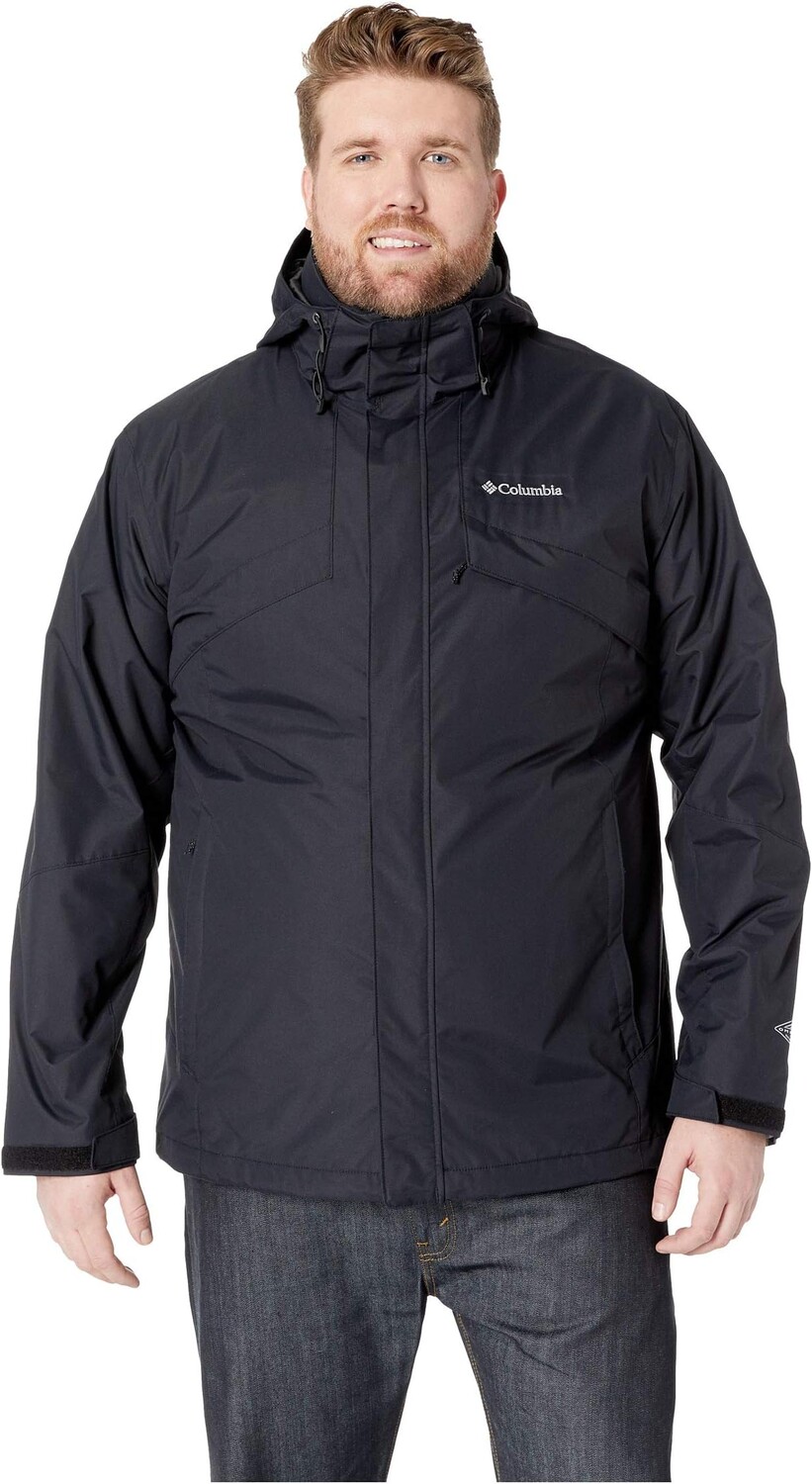 

Куртка Big & Tall Bugaboo II Fleece Interchange Jacket Columbia, цвет Black/Charcoal Heather