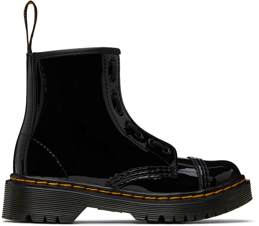 

Детские черные ботинки Sinclair Bex Big Kids, черные lucido/Patent lamper США Dr. Martens
