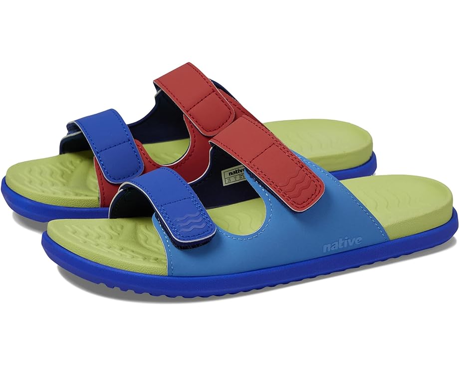 Сандалии Native Shoes Frankie Sugarlite, цвет Resting Blue/Celery Green/UV Blue/UV Hyper Strap