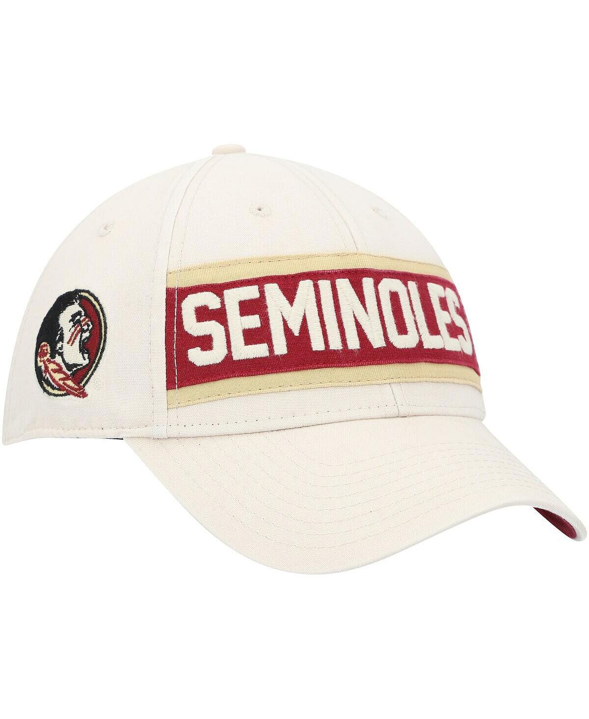 

Мужская кремовая регулируемая шапка Florida State Seminoles Crossroad MVP '47 Brand