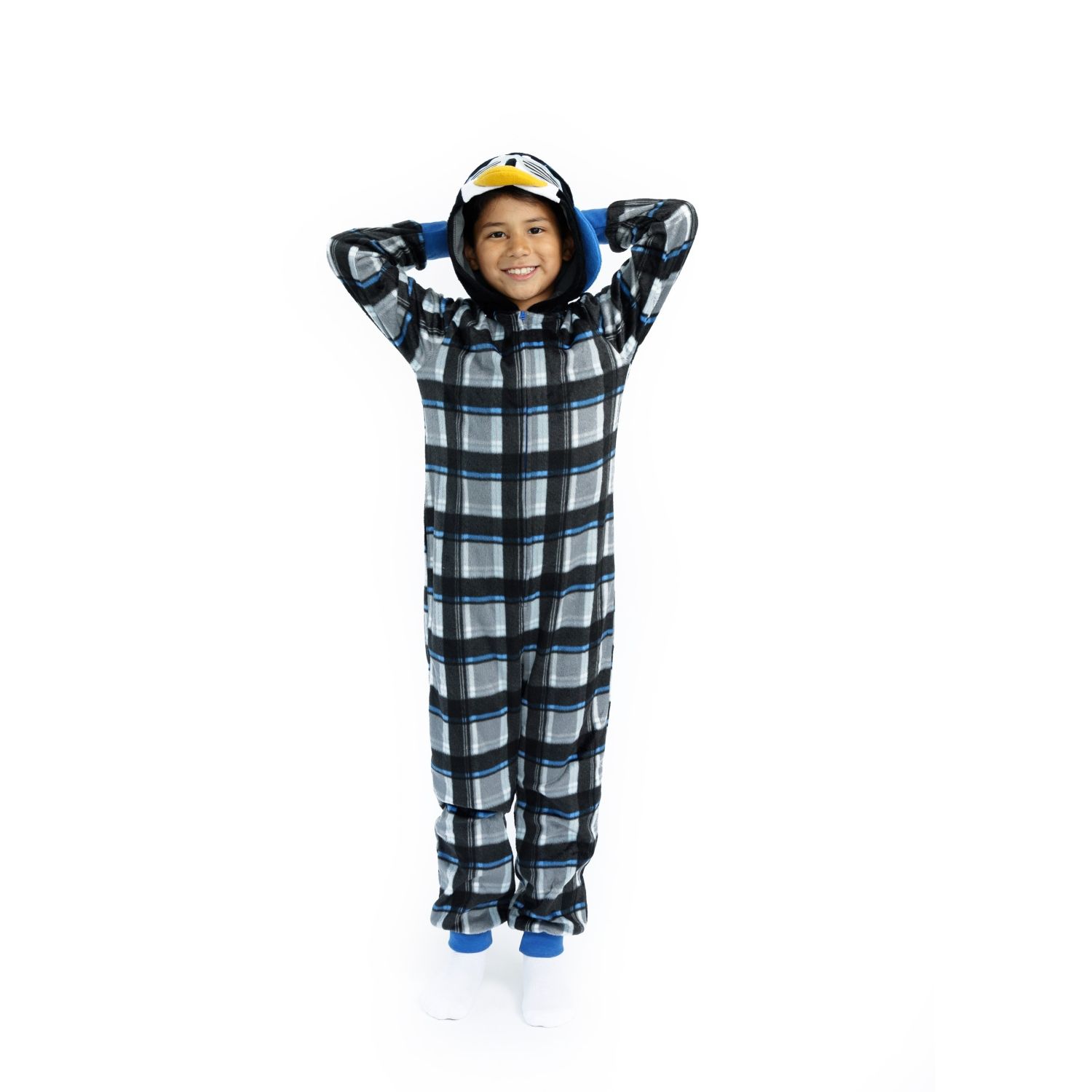 Крутая пижама Sleep On It для мальчиков с капюшоном на молнии и встроенным 3D-персонажем Sleep on it roth henry call it sleep