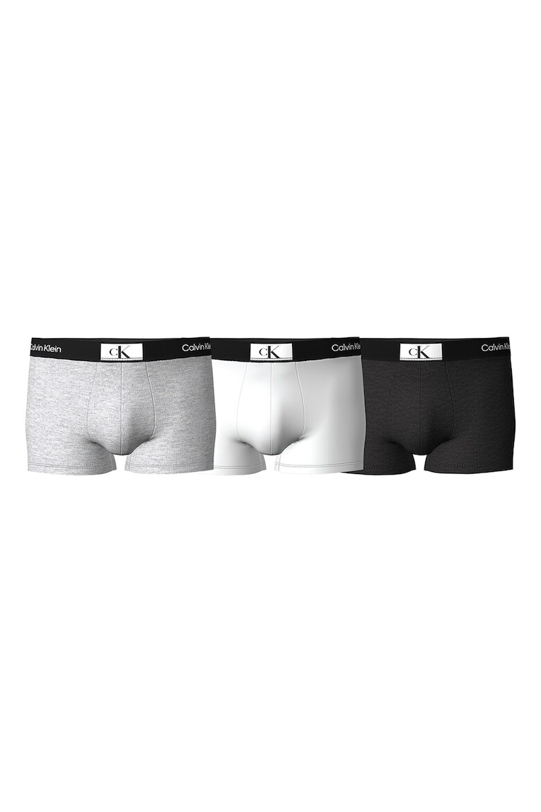 

Боксеры с логотипом на поясе - 3 пары Calvin Klein, черный