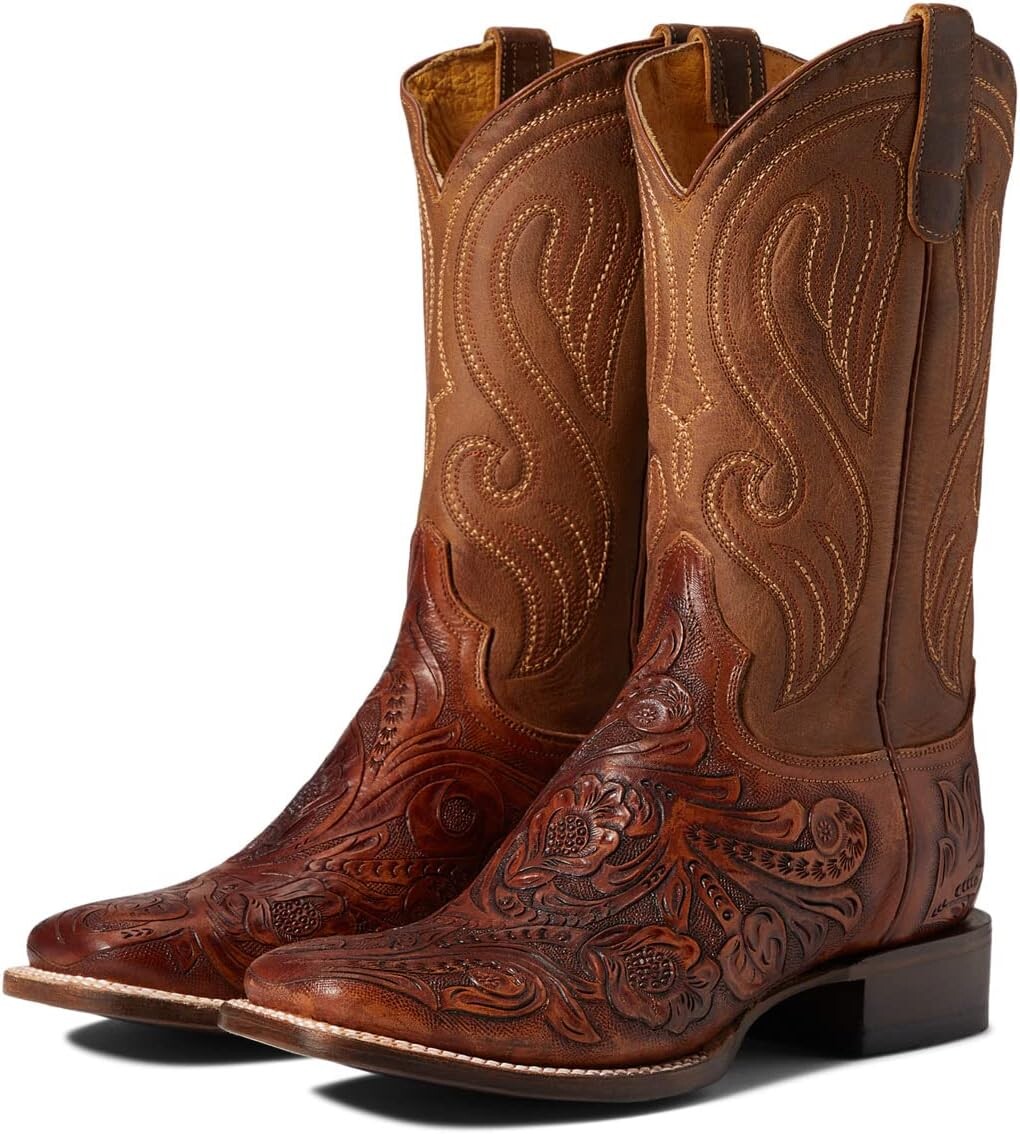 

Ковбойские сапоги Saddle Floral Roper, коричневый