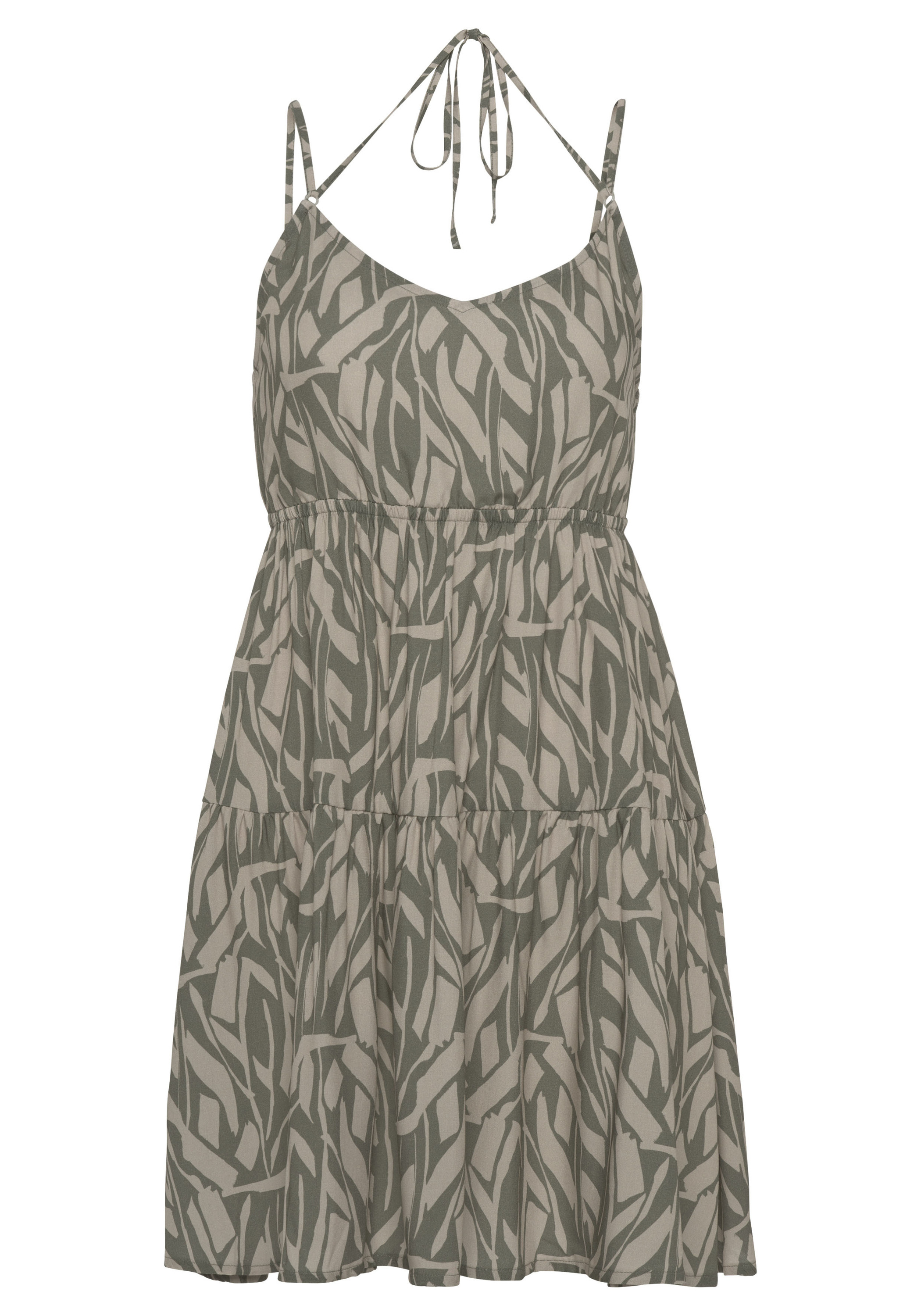 Платье Buffalo Jersey, цвет khaki-sand bedruckt платье s oliver jersey цвет koralle bedruckt