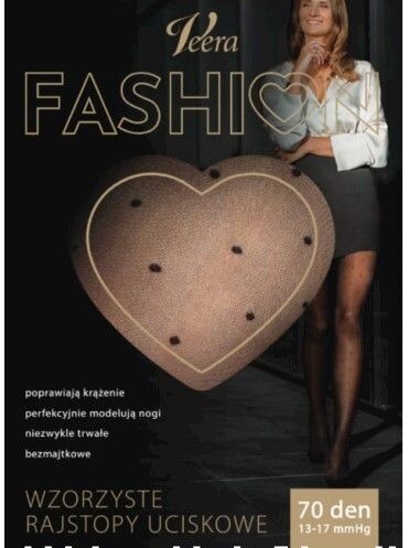 

Колготки Veera Fashion Rajstopy Wzorzyste Kropki Czarny, M
