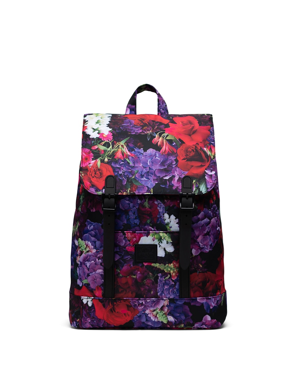 рюкзак herschel retreat youth 11158 bloom floral Женский рюкзак из разноцветной ткани с магнитными застежками Herschel, мультиколор